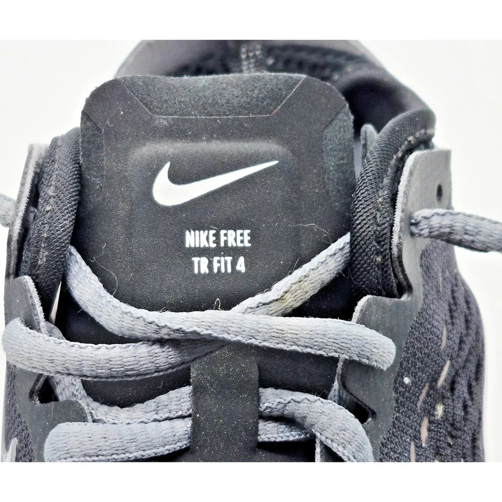 Nike Free TR Fit 4 Women's Size 6.5 Running Shoes Black White 629496-001 Trainer